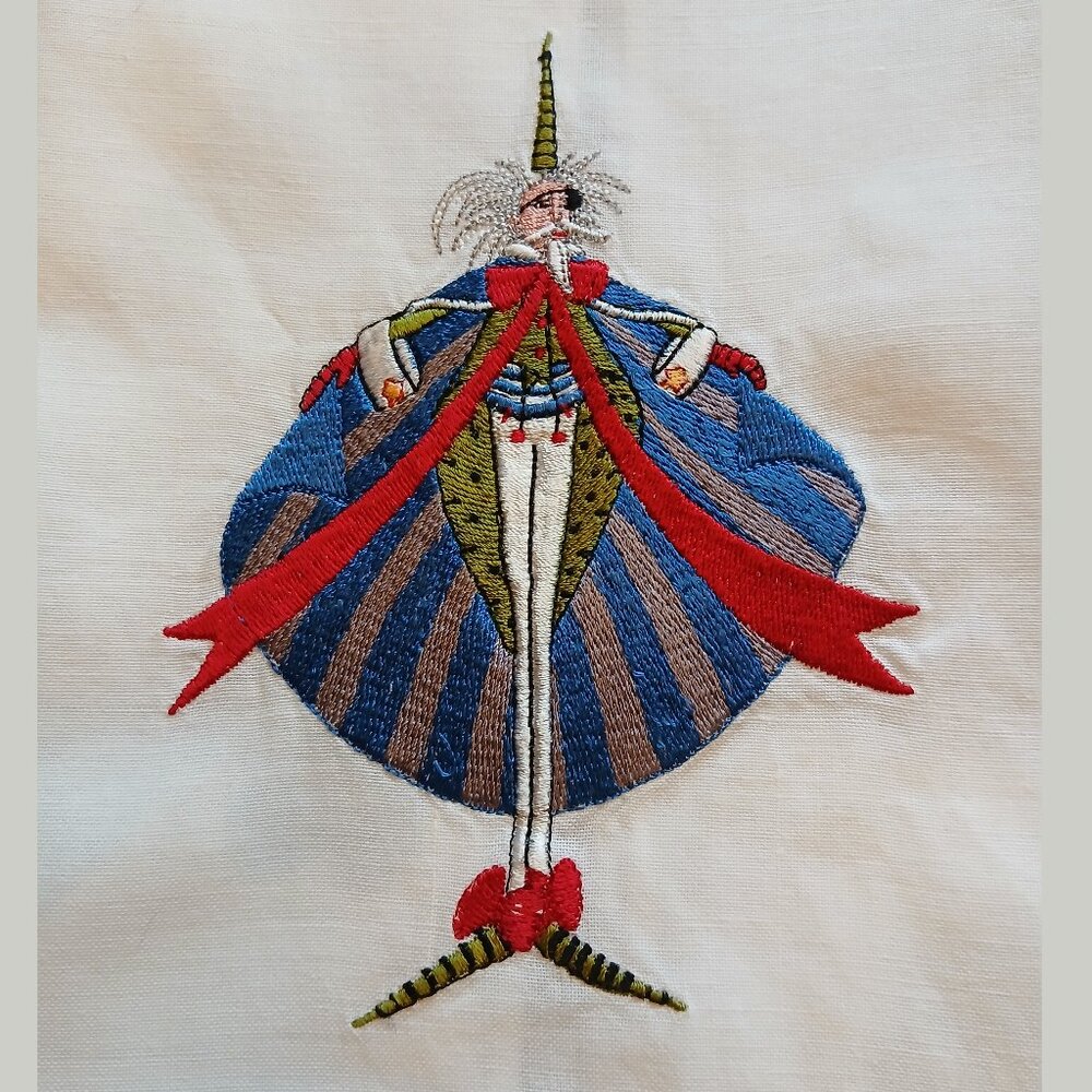 *RARE* Bundle of 5 Patience Brewster Embroidered Christmas Krinkles Tea Towels - Picture 9 of 13